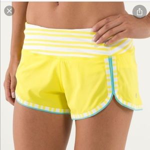 Lululemon run racer short size 10 four way stretch